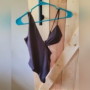 Kittenish Brown One Piece Bathing Suit